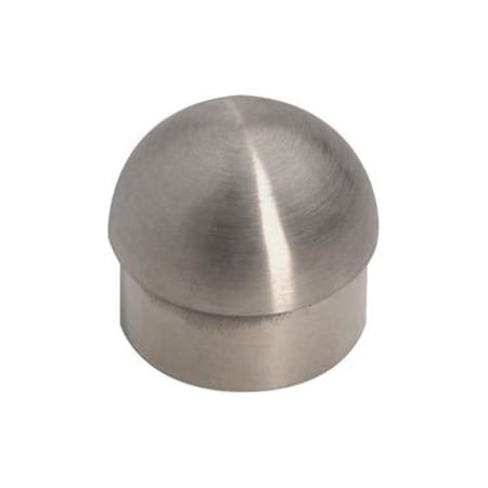 Lavi Industries Lavi Industries, Half Ball End Cap, for 1.5" Tubing, Satin Stainless Steel 44-602/1H